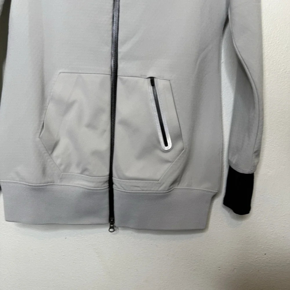 Nike All Time Sphere Hoodie‎ Jacket Gray Thumb Holes Women's Medium